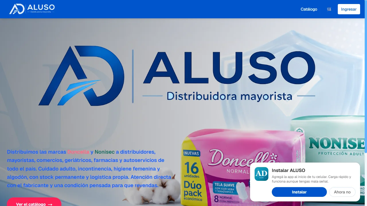Pantalla de Aluso Distribuidora