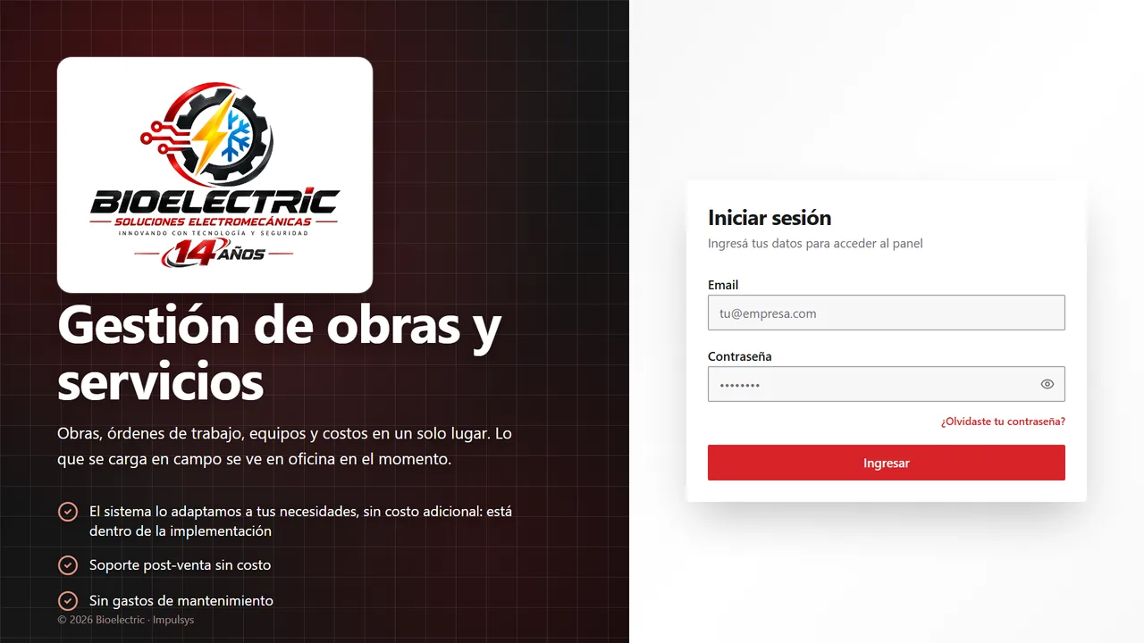Pantalla de Bioelectric