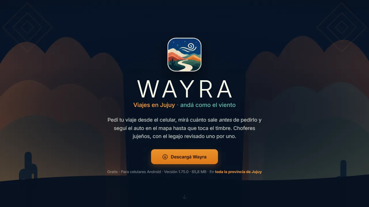 Pantalla de Wayra